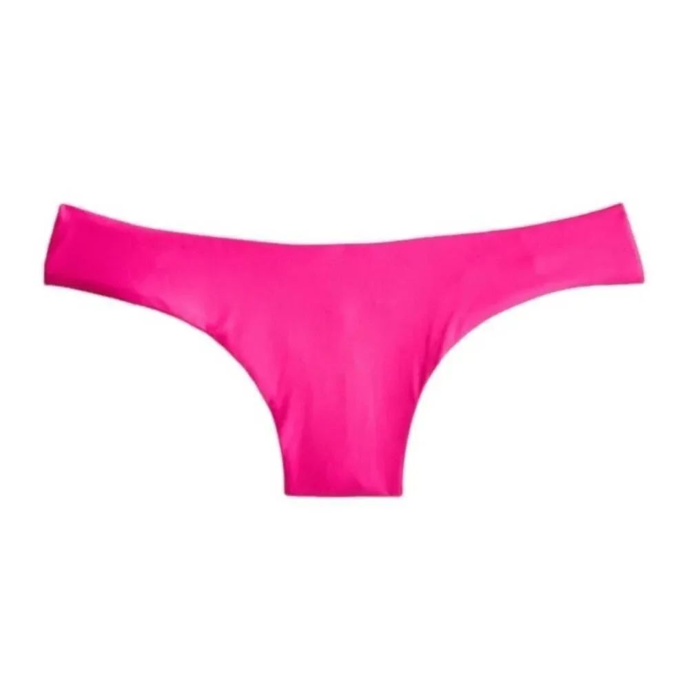 J.Crew Bikini Bottom XL Pink High Cut Curved Waist Swim Bottom